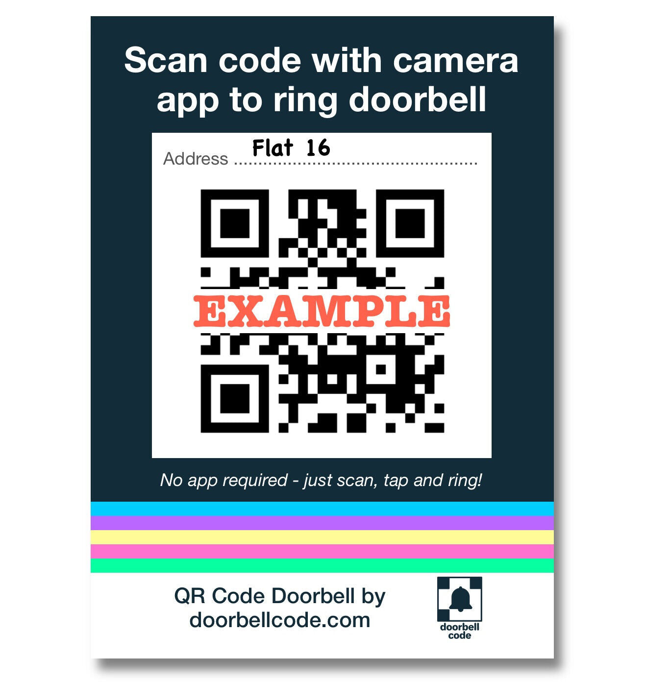 DOORBELLCODE.com QR Code Doorbell
